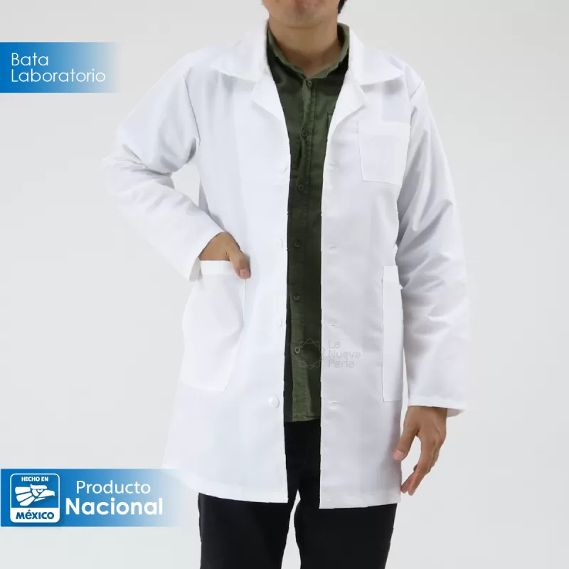 Bata de Laboratorio 80% Poliéster 20% Algodón Talla 44