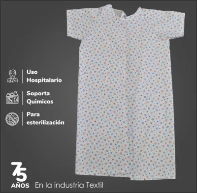 Bata de paciente Infantil talla: 10 - 12: imagen 4