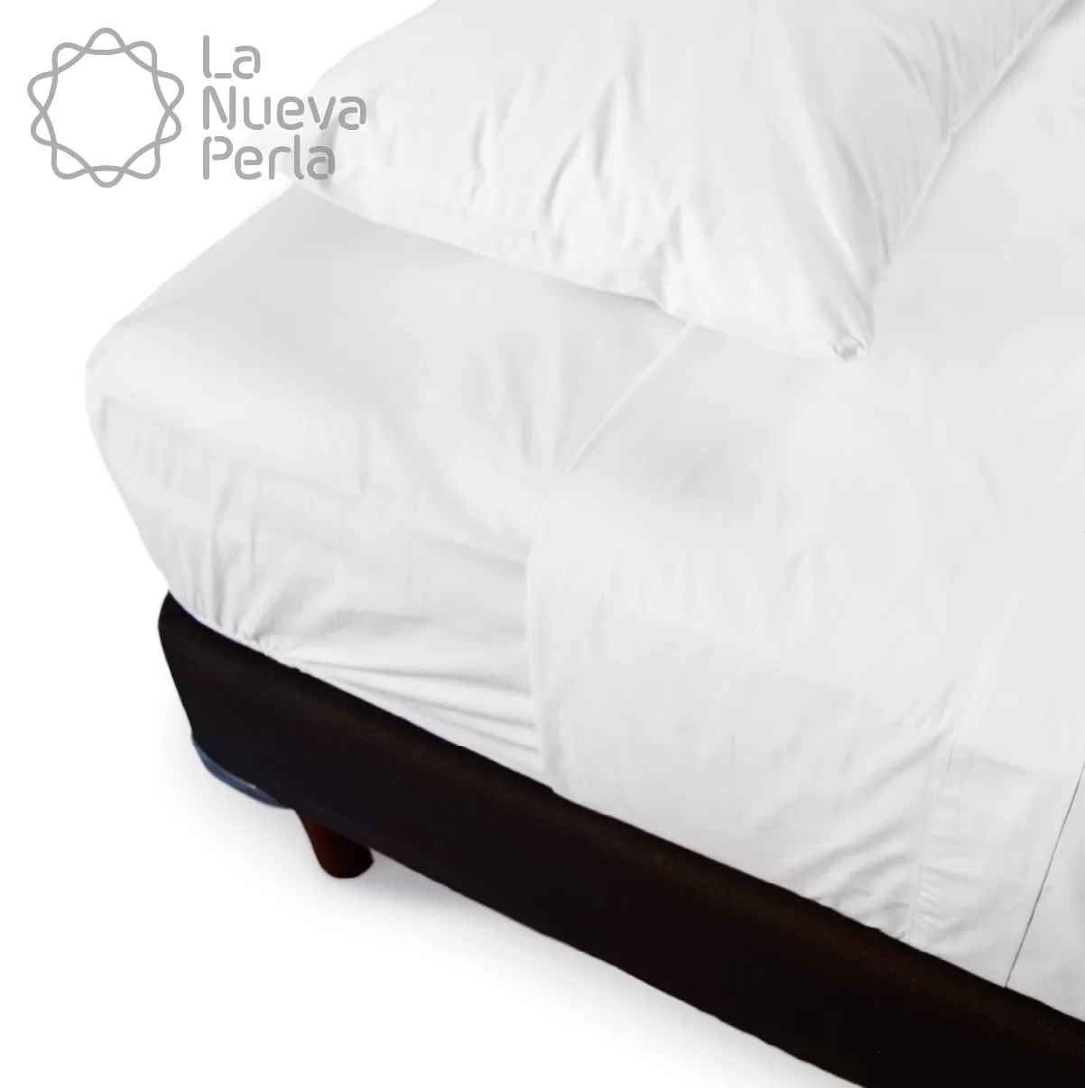 Sábana Queen Size Altura Normal Percal 300 Hilos - 2.35 X 2.70 m Blanco (100% Algodón): imagen 6