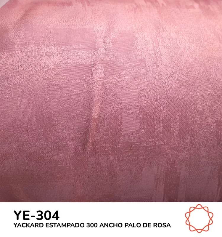 Tela Yackard (Jacquard) 3.00 m Ancho - YE-304 PALO DE ROSA