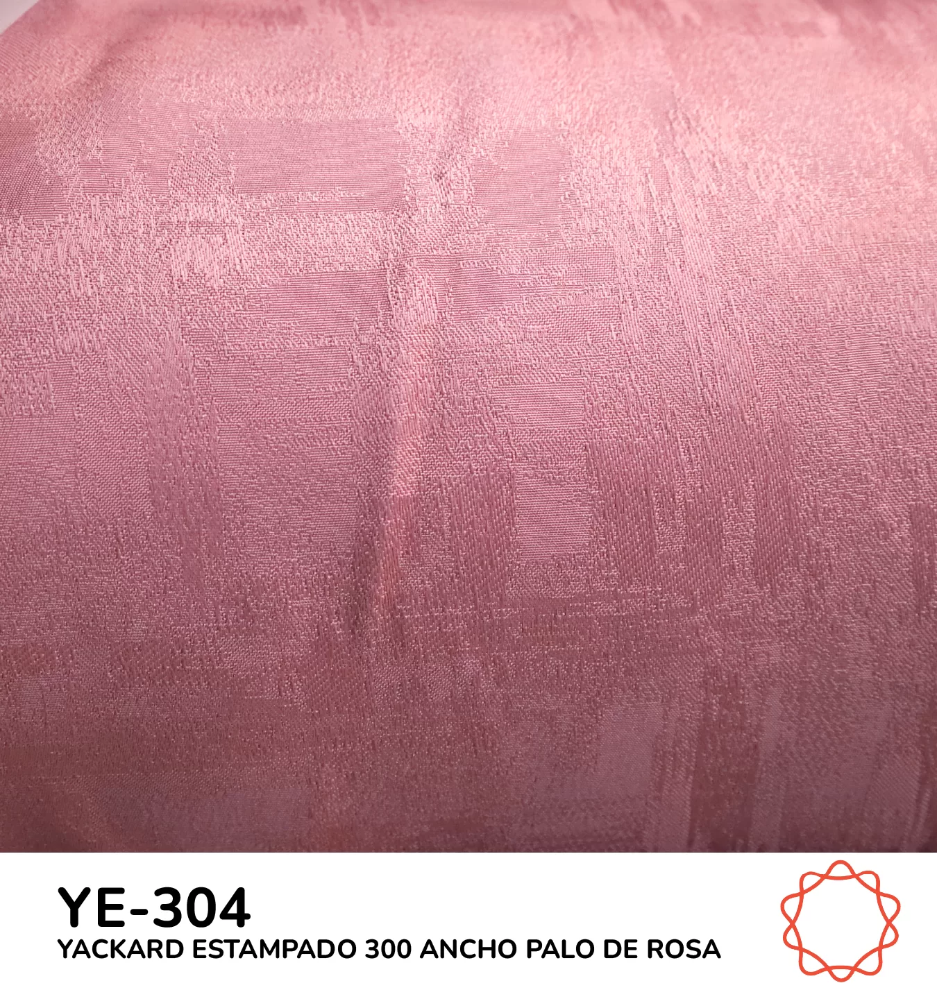 Tela Yackard (Jacquard) 3.00 m Ancho - YE-304 PALO DE ROSA: imagen 1