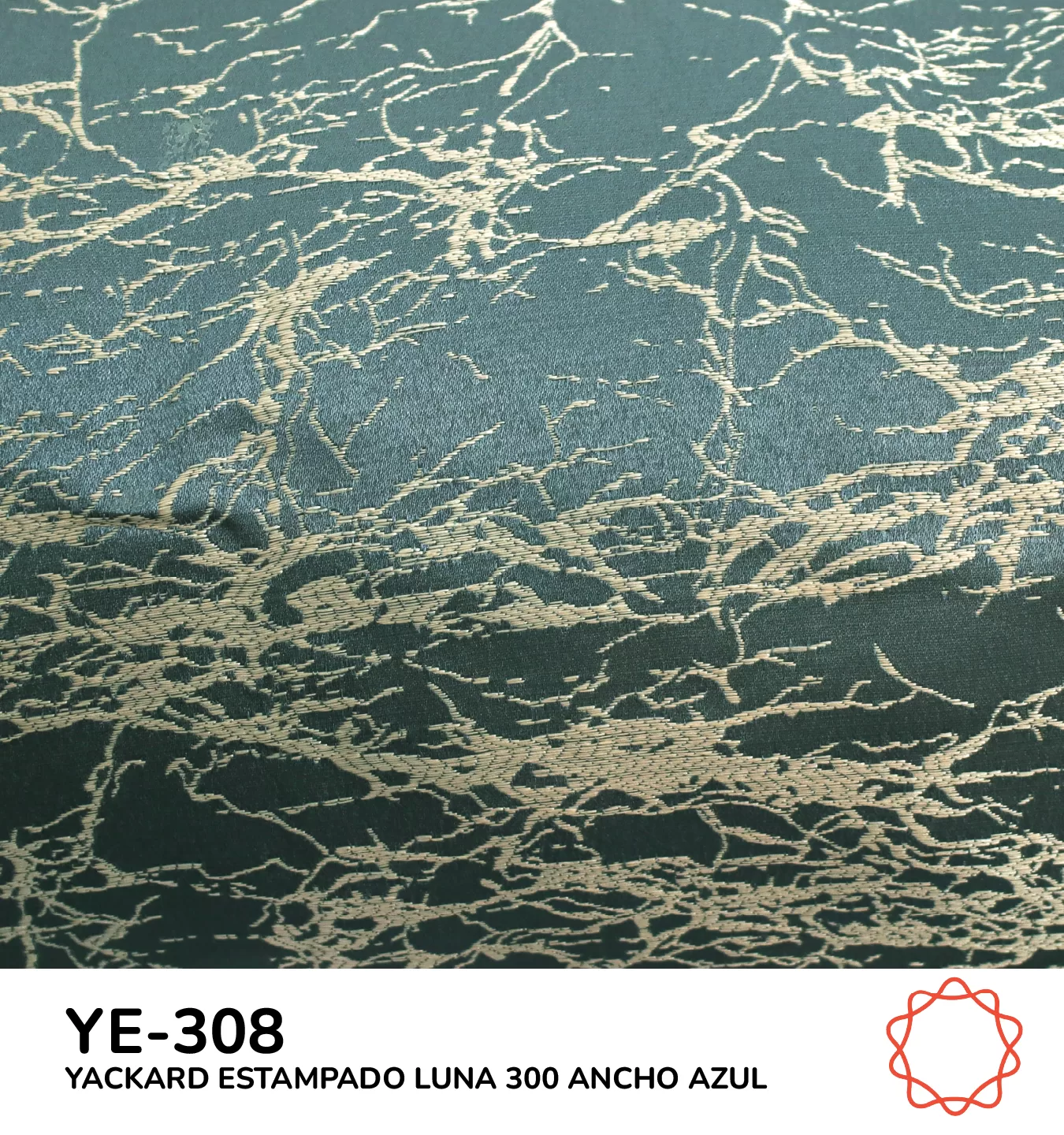 Tela Yackard (Jacquard) 3.00 m Ancho - YE-308 LUNA AZUL: imagen 1