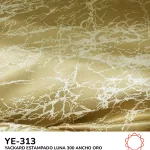 Tela Yackard (Jacquard) 3.00 m Ancho - YE-308 LUNA ORO