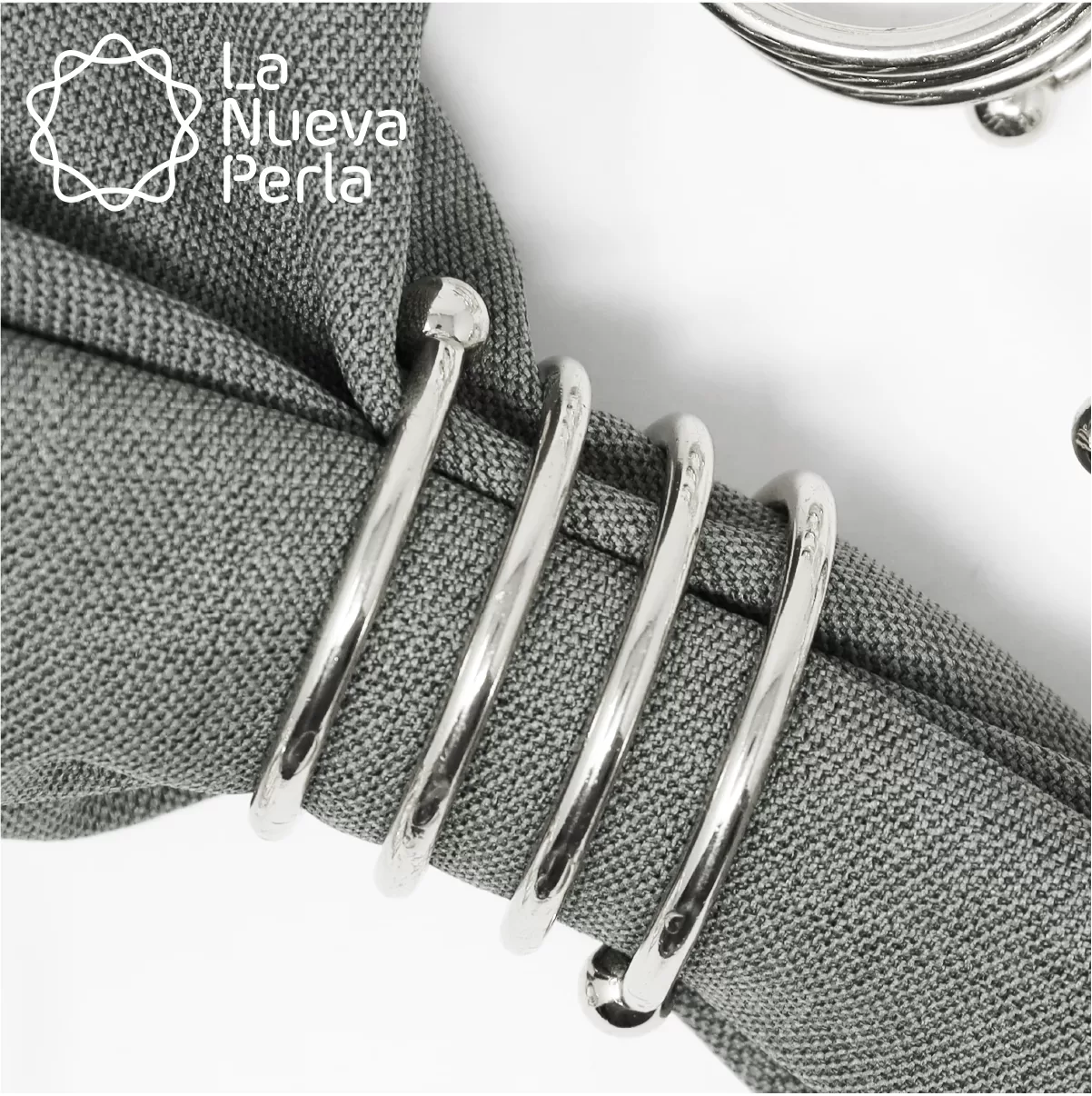 Anillo para Servilleta Espiral Plata: imagen 1