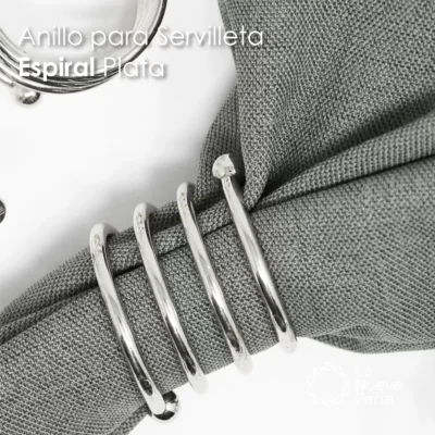 Anillo para Servilleta Espiral Plata: imagen 6