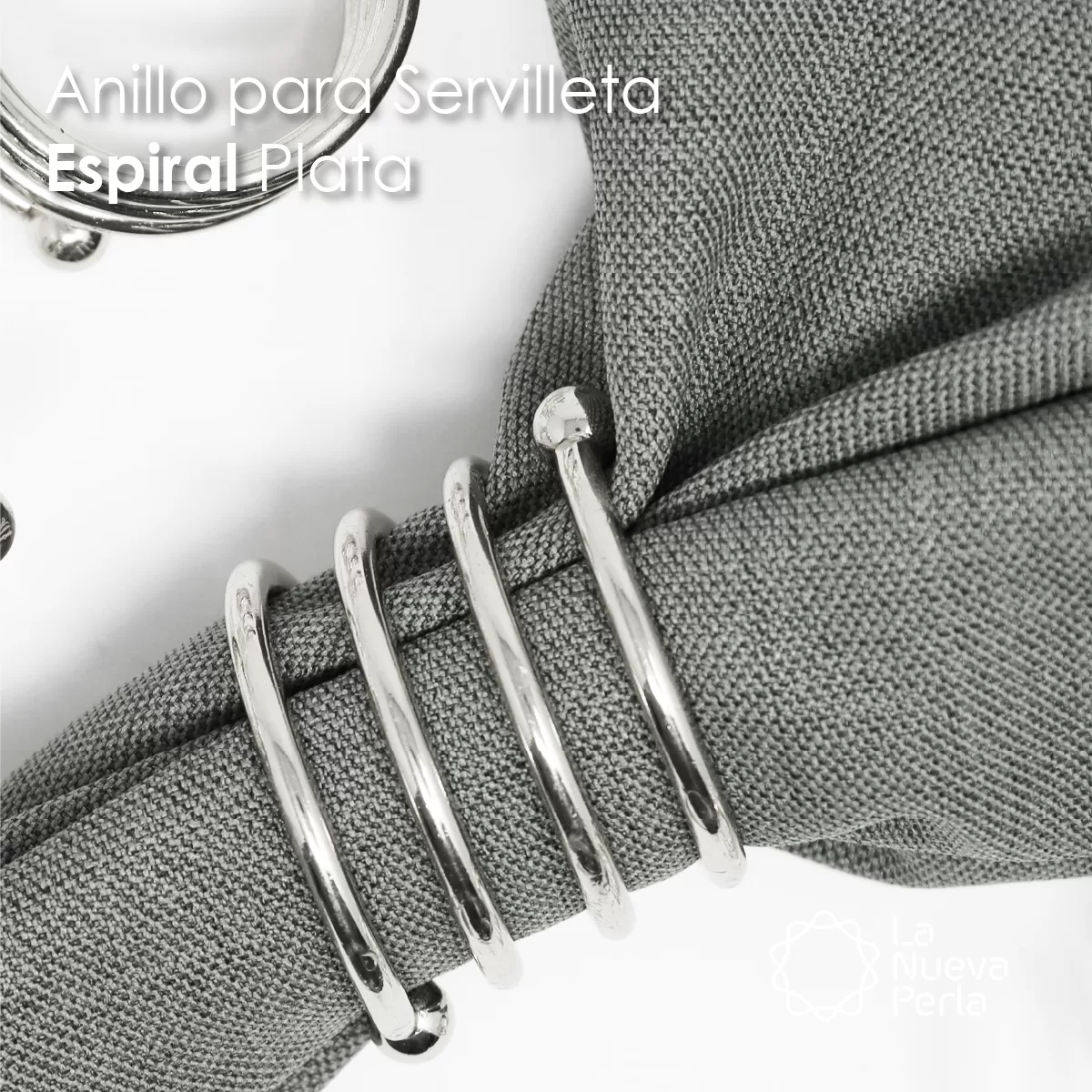 Anillo para Servilleta Espiral Plata: imagen 6
