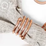 Anillo para Servilleta Espiral Cobre