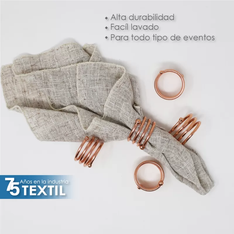 Anillo para Servilleta Espiral Cobre