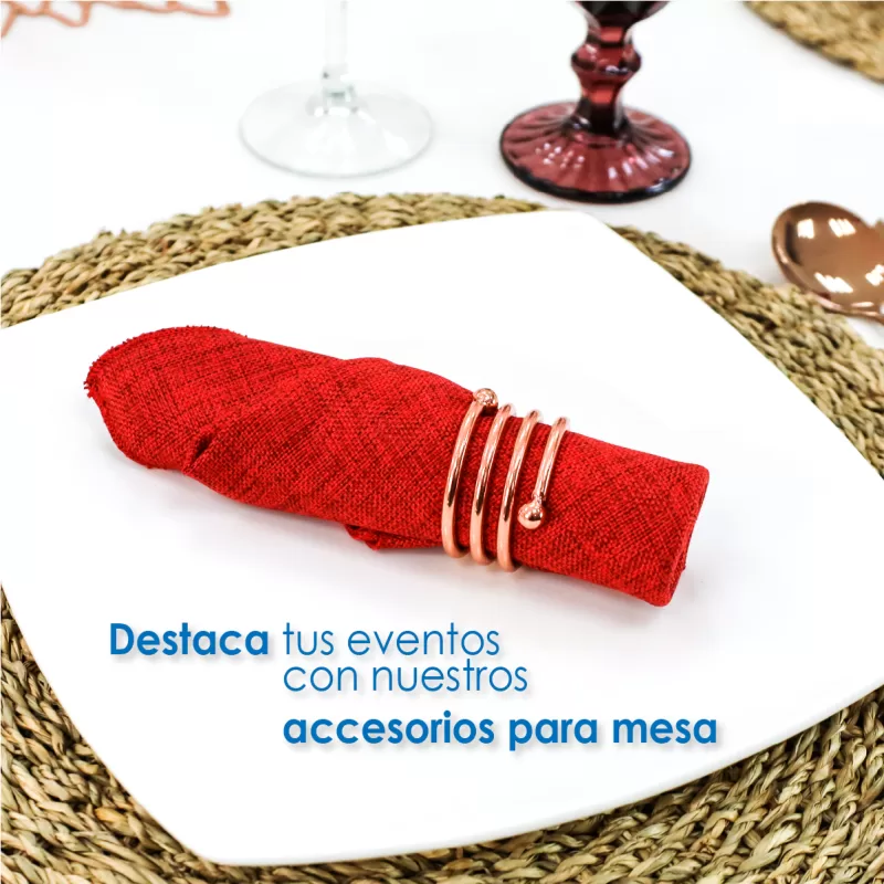 Anillo para Servilleta Espiral Cobre