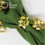 Anillo para Servilleta Hojas Oro