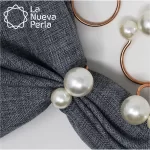 Anillo para Servilleta Perlas Cobre