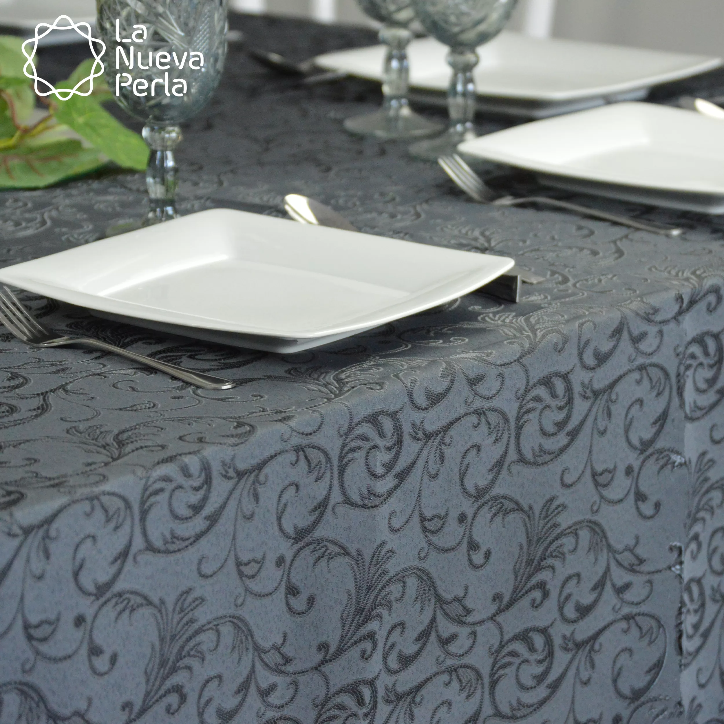 Mantel Yackard Redondo YE-105 Gris Oxford: imagen 1