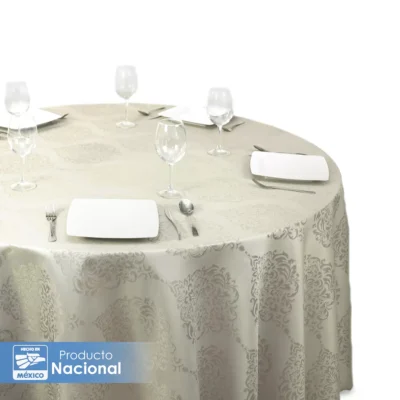 Mantel Yackard Redondo YE-181 Oro: imagen 5