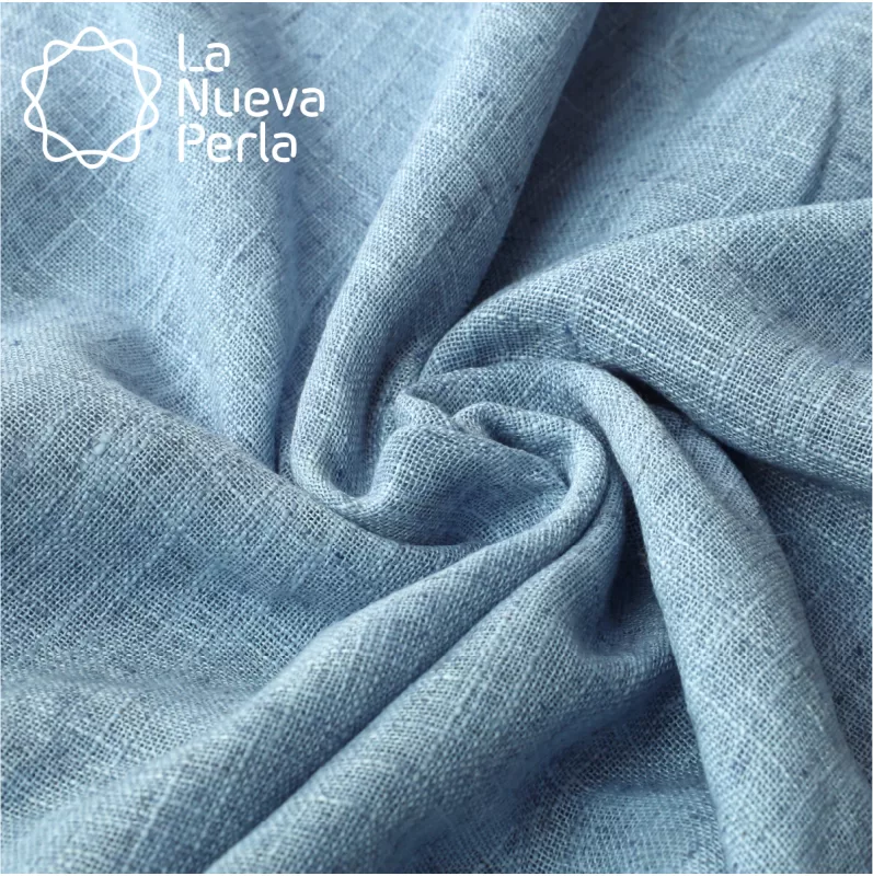 Mantel Imperial Lino Lucerna 100% Poliéster Azul Cielo
