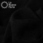 Mantel Redondo Lino Lucerna 100% Poliéster Negro