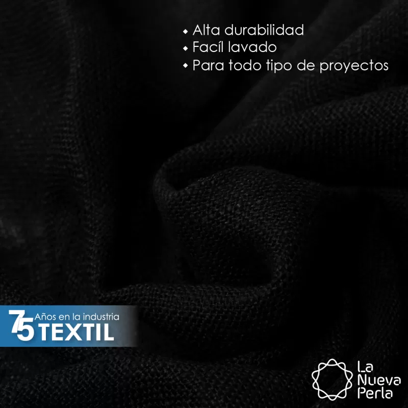 Lino Lucerna 3.00 m 100% Poliéster Negro