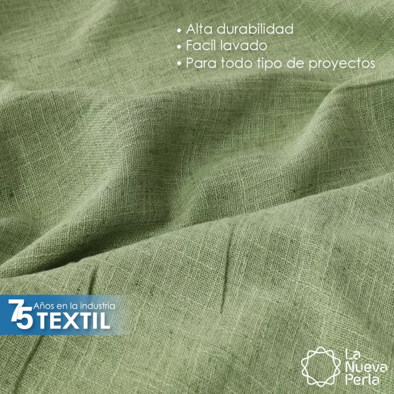 Lino Lucerna 3.00 m 100% Poliéster Verde Aguacate