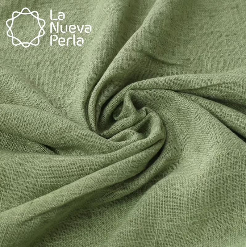 Mantel Imperial Lino Lucerna 100% Poliéster Verde Aguacate