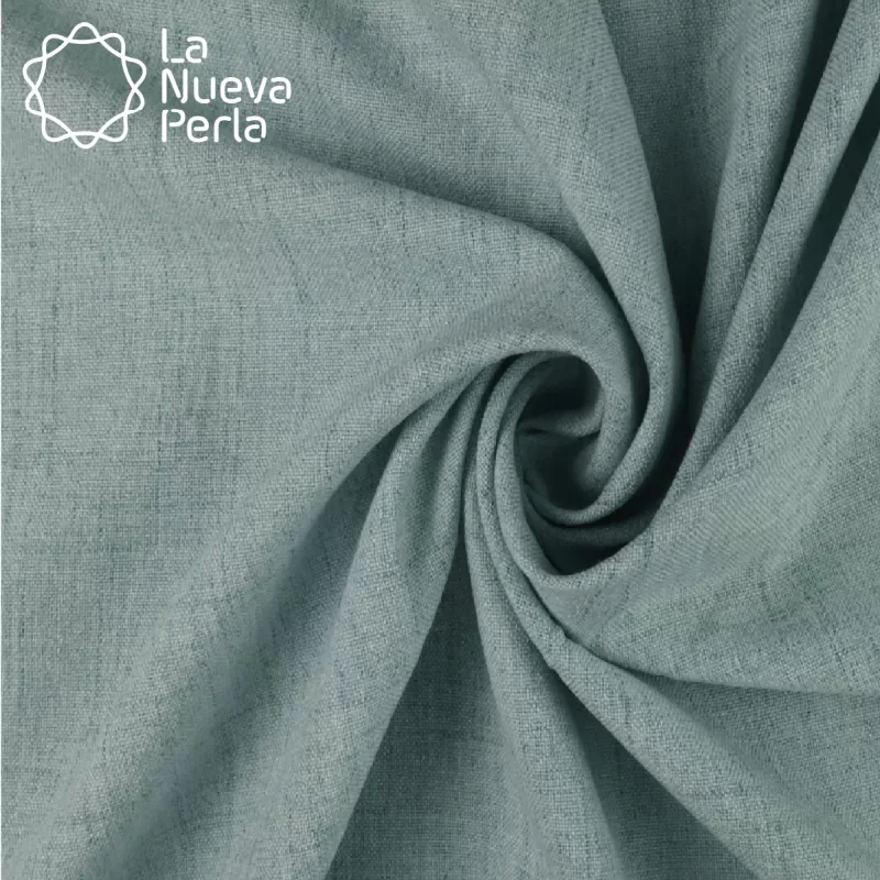 Lino Marroquí 3.00 m 100% Poliéster Verde Aqua