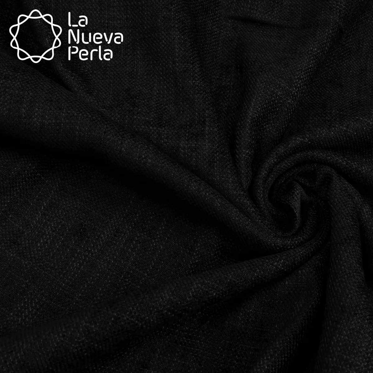 Mantel Imperial Lino Turín Negro 100% Poliéster: imagen 1