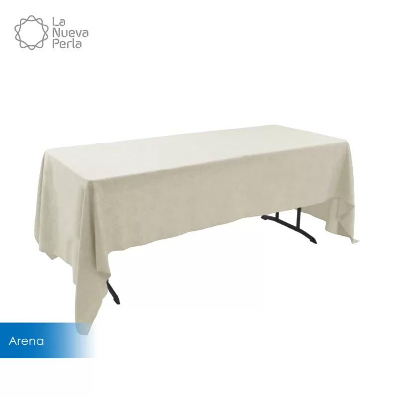 Mantel Tablón Lino Ginebra 3.00x2.00 m Arena