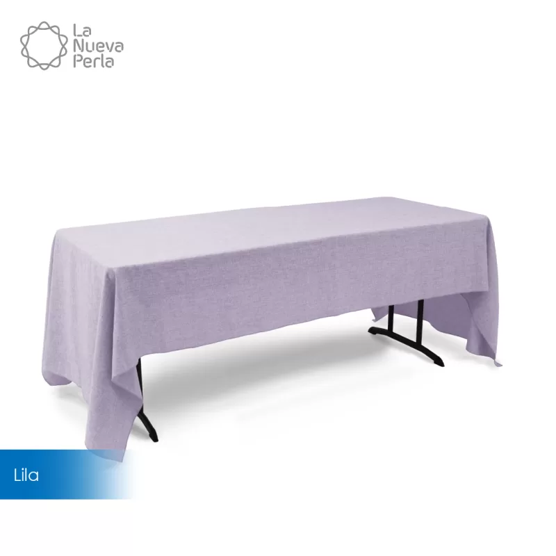 Mantel Tablón Lino Ginebra 3.00x2.00 m Lila