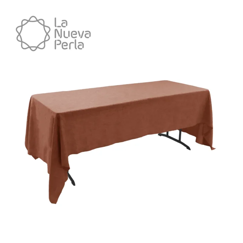 Mantel Tablón Lino Ginebra 3.00x2.00 m Tabaco