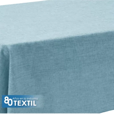 Mantel Tablón Lino Ginebra 3.00x2.00 m Azul Cielo: imagen 4
