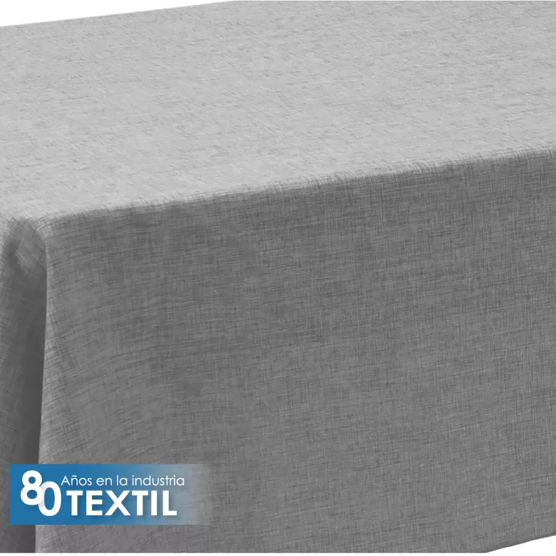 Mantel Tablón Lino Ginebra 3.00x2.00 m Gris Perla