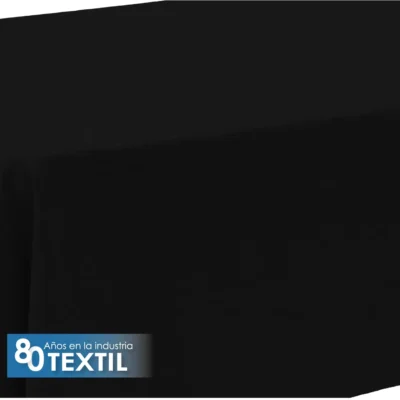 Mantel Tablón Lino Ginebra 3.00x2.00 m Negro: imagen 4