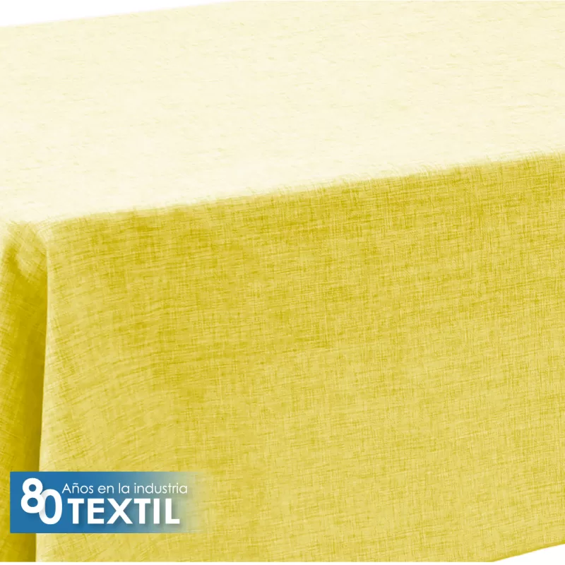 Mantel Tablón Lino Ginebra 3.00x1.45 m Amarillo