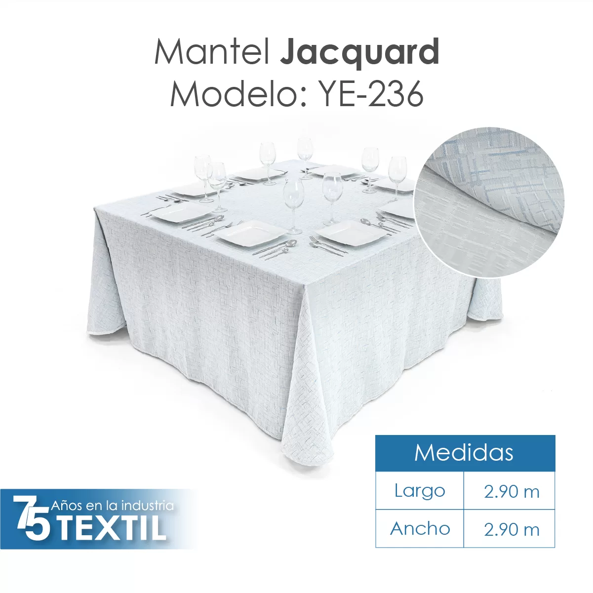 Mantel Yackard Imperial YE-236 NAIROBI PLATA: imagen 2