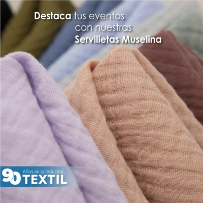 Servilleta Muselina 43x43 cm Arena Obscuro: imagen 9