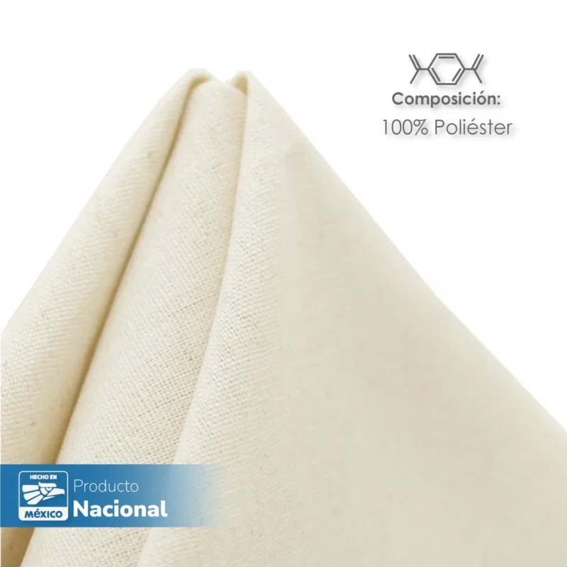 Servilleta Lino Crudo 100% Poliéster 45x45 cm Natural
