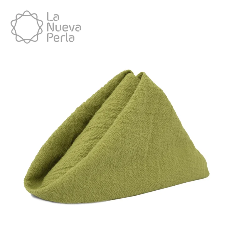 Servilleta Manta Artesanal 100% algodón 45x45 cm Verde Infusión