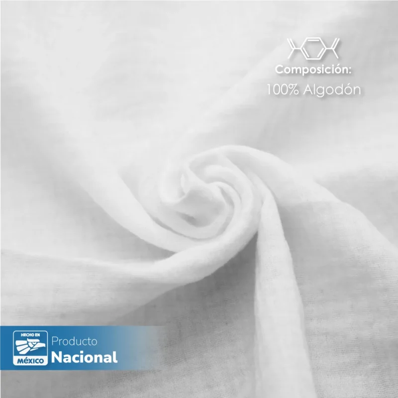 Servilleta Muselina 43x43 cm Blanco