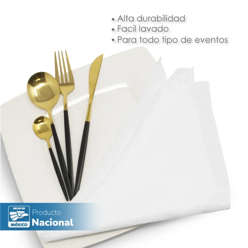 Servilleta Muselina 43x43 cm Blanco