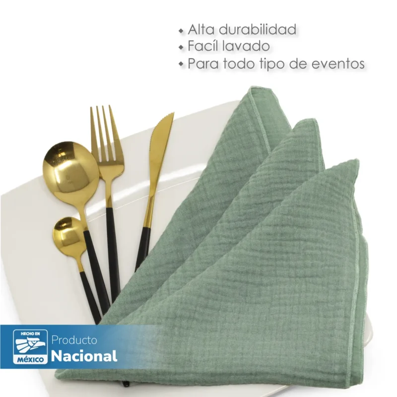 Servilleta Muselina 43x43 cm Cemento