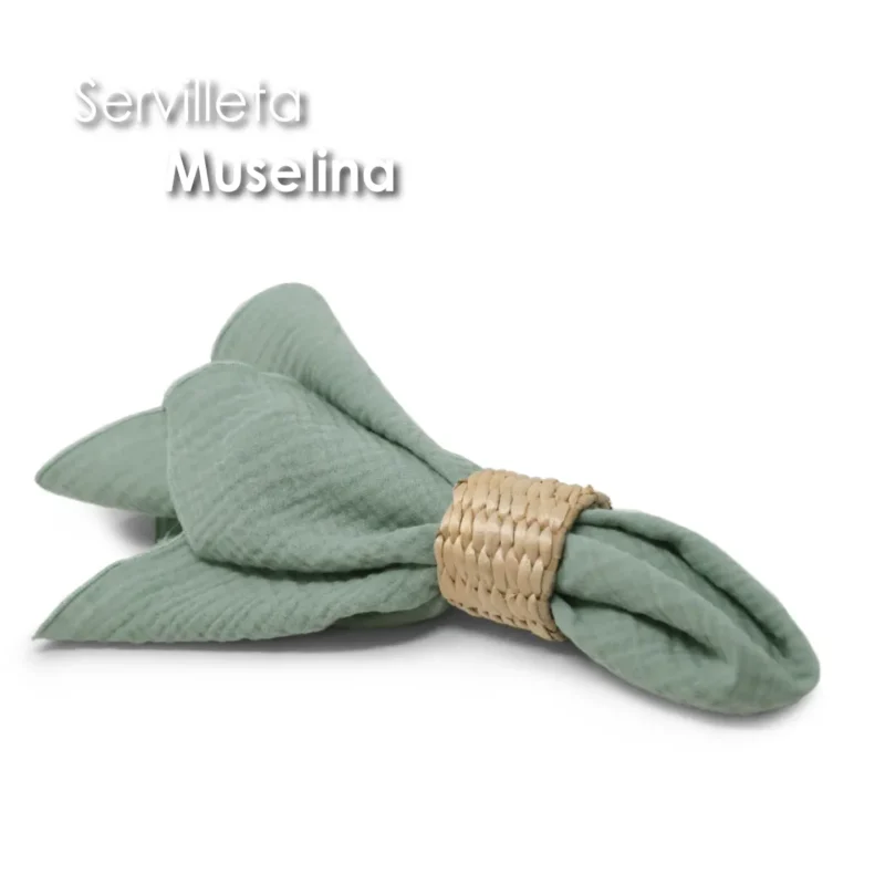 Servilleta Muselina 43x43 cm Cemento