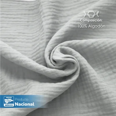 Servilleta Muselina 43x43 cm Gris: imagen 3
