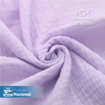 Servilleta Muselina 43x43 cm Lila: imagen 3