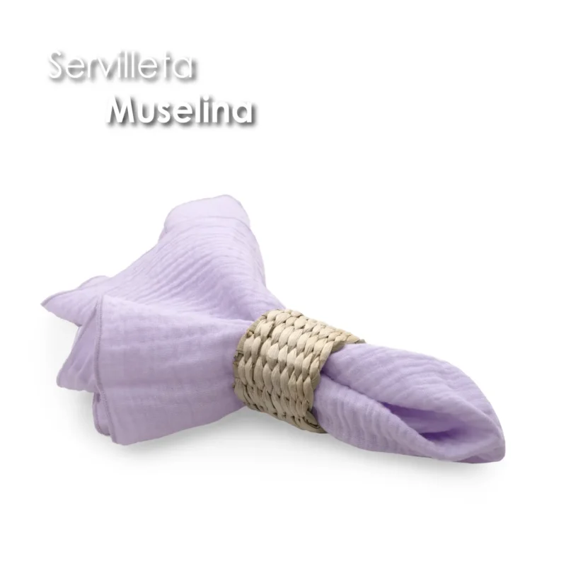 Servilleta Muselina 43x43 cm Lila