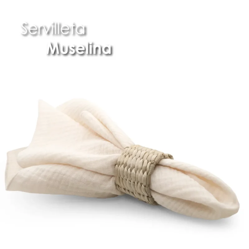 Servilleta Muselina 43x43 cm Nude