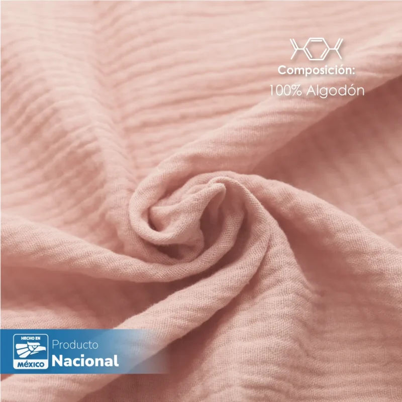 Servilleta Muselina 43x43 cm Palo de Rosa