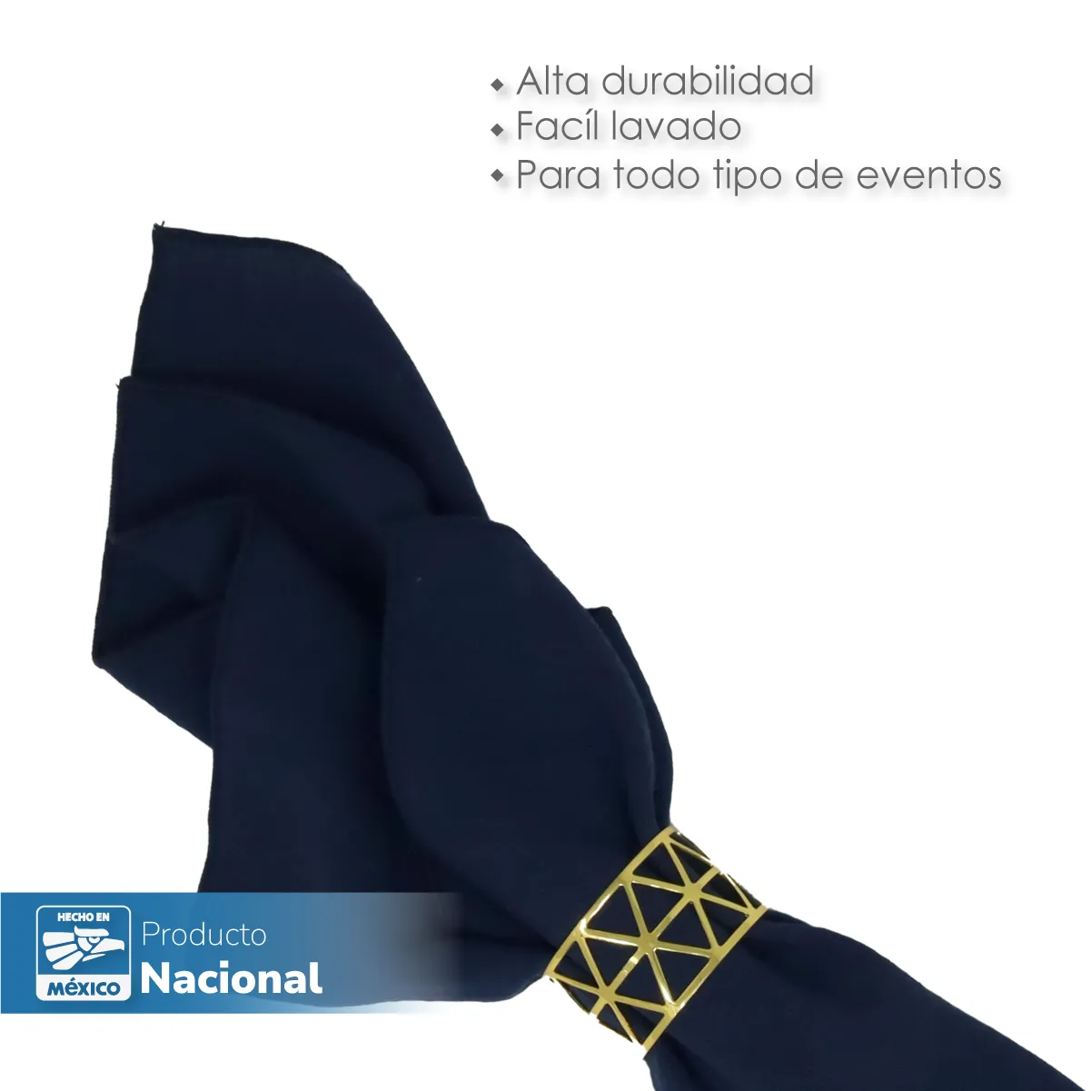 Servilleta Lino Lite 45x45 cm Azul Marino: imagen 4
