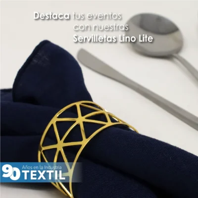 Servilleta Lino Lite 45x45 cm Azul Marino: imagen 6