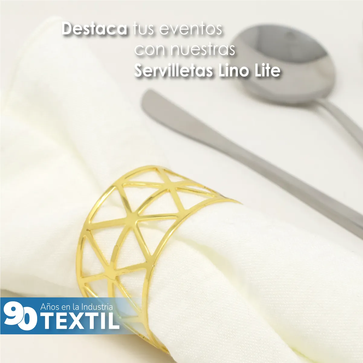 Servilleta Lino Lite 45x45 cm Hueso: imagen 6