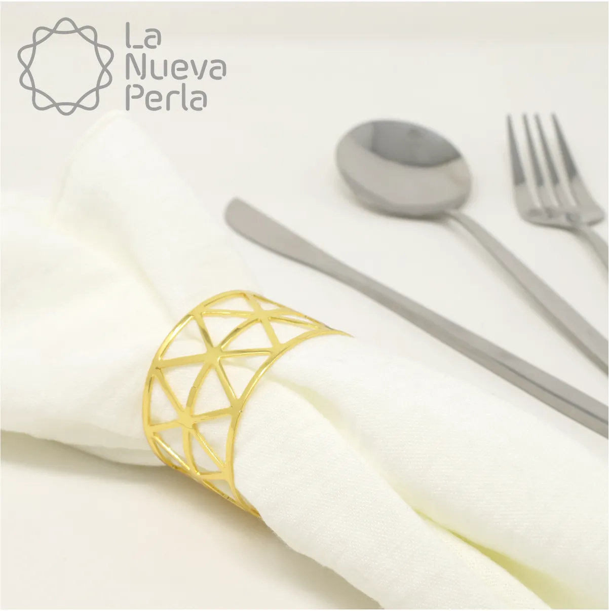 Servilleta Lino Lite 45x45 cm Hueso: imagen 1