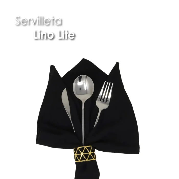 Servilleta Lino Lite 45x45 cm Negro