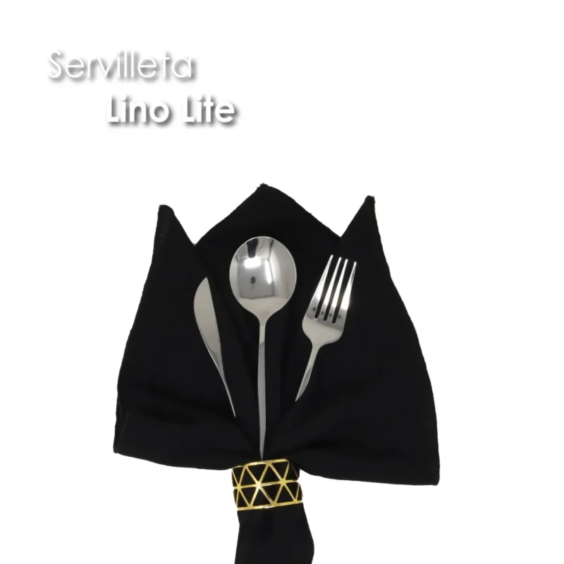 Servilleta Lino Lite 45x45 cm Negro
